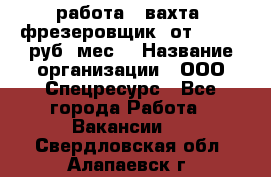 работа . вахта. фрезеровщик. от 50 000 руб./мес. › Название организации ­ ООО Спецресурс - Все города Работа » Вакансии   . Свердловская обл.,Алапаевск г.